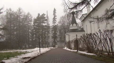 Monastery walls Stock Footage 34099268