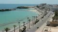 Monastir city embankment with cars on road HD Footage
