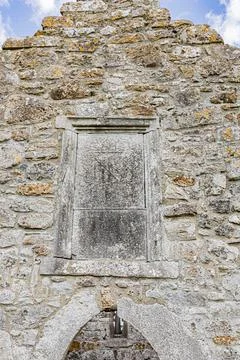 Monastre de Clonmacnoise. Monastery of Clonmacnoise. Stock Photos
