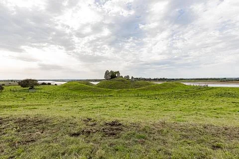 Monastre de Clonmacnoise. Monastery of Clonmacnoise. Stock Photos