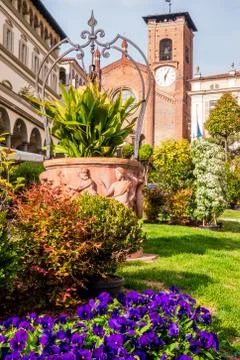 Moncalieri town square Stock Photos