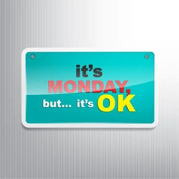 Monday background 스톡 일러스트