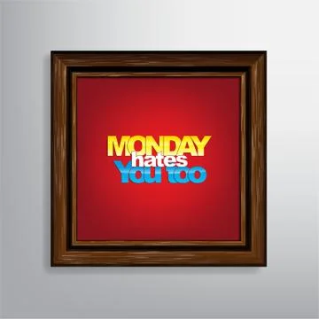 Monday background Stock Illustration