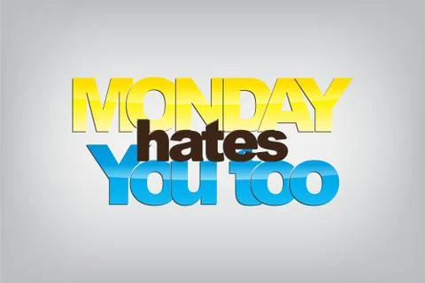Monday background Illustrazione stock