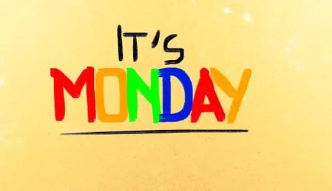 Monday concept Stock Illustration
