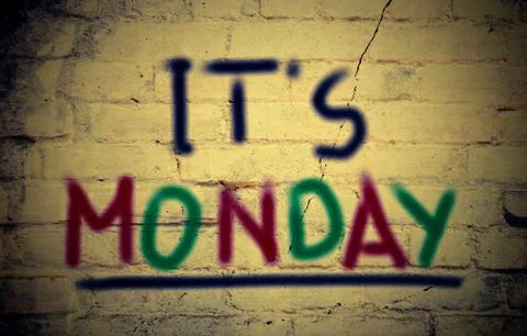 Monday concept Illustrazione stock