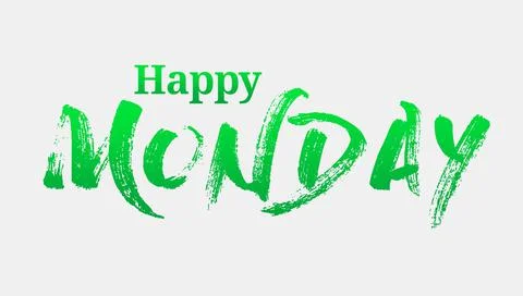 Monday is the day of the week between Sunday and Tuesday, illustration. Stock Illustration