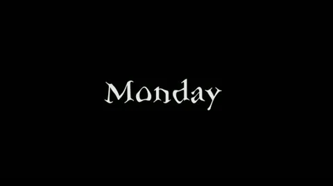 Monday Stock-Footage 11133924