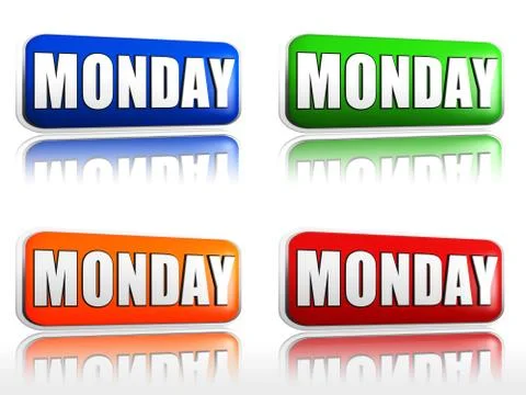 Monday Stock Illustration