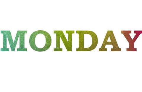 MONDAY Stock Illustration