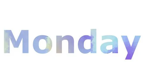Monday Stock Illustration
