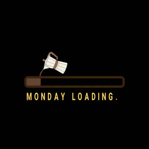Monday Loading Graphic Stock Footage 168588214