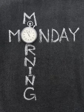 Monday morning Foto stock