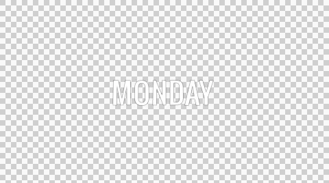 Monday Text Stinger 스톡 동영상 50600590