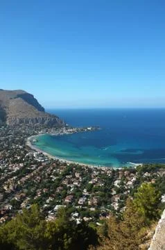 Mondello Beach Foto stock