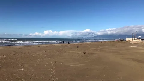 Mondragone seafront Video stock 148226602