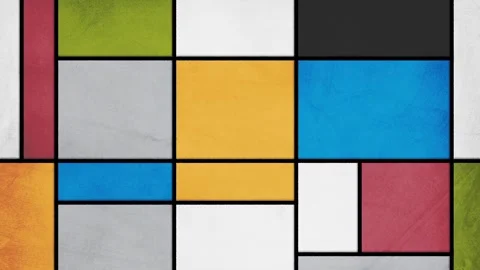Mondrian loop2 Stock Footage 292560558