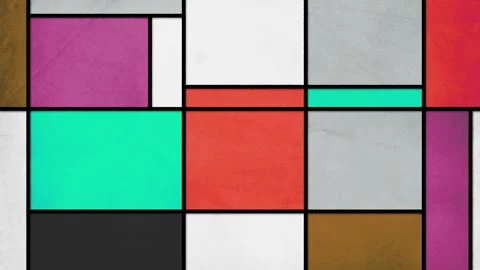 Mondrian loop3 Stock Footage 292560555