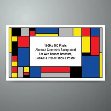 Mondrian PPT 01 Stock Illustration