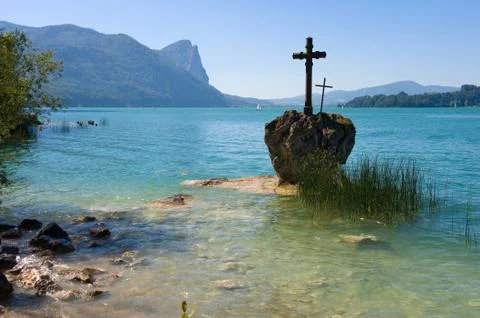 Mondsee in Austria Stock Photos