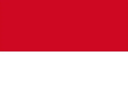 Monegasque Flag of Monaco Stock Illustration