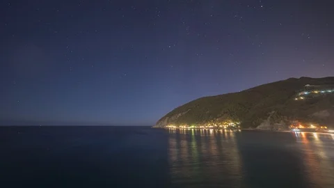 Moneglia star time-lapse 4K Stock Footage 89847199