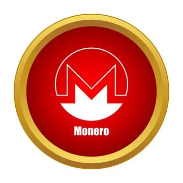 Monero cryptocurrency logo displaying digital currency privacy Stock Illustration