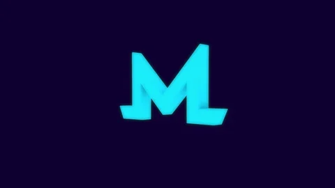 Monero cryptocurrency mining process 3D animation isolated on blue background Stock Footage 86867599