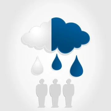 Monetary a cloud Foto stock