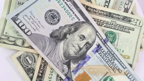 Monetary Montage: The Many Faces of US Currency Stock Footage 271478964
