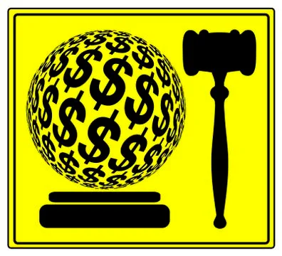 Monetary Penalty Stock Illustration
