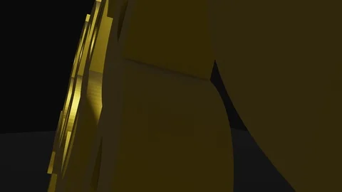 Monetary symbol in gold 3D animation 4k format Stock Footage 120752579