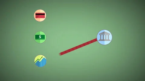 Monetary Transfer Animation ProRes 422 - 1080p 29 库存影片 50434547