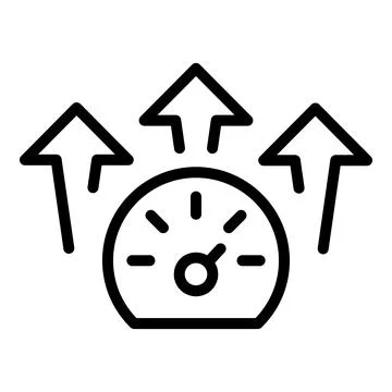 Monetize dashboard icon outline vector. Profit data イラスト素材