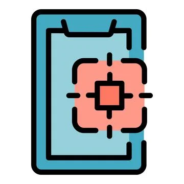 Monetize target icon vector flat Stockillustratie