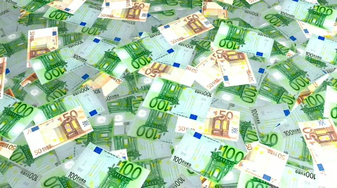 Money 3d animation Stock Footage 445338