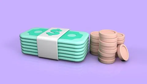 Money 3d Stock Illustration