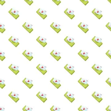 Money and love letter pattern celebrating gifting and romance Stock Illustration
