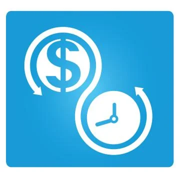Money and time allocation Stock Illustration