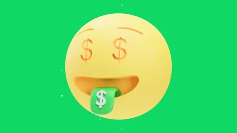 Money animation 4k video clip in green b... | Stock Video | Pond5