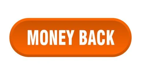 Money back button. money back rounded orange sign. money back Stock Illustration