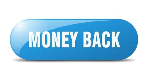 Money back button. money back sign. key. push button. Stock Illustration