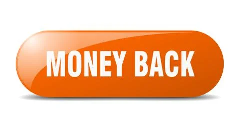 Money back button. money back sign. key. push button. Stock Illustration