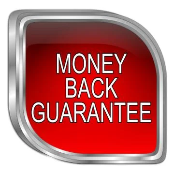 Money back Guarantee button - 3D illustration Stock Illustration