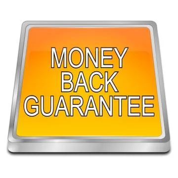 Money back Guarantee button - 3D illustration Stock Illustration