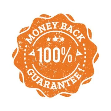 Money Back Guarantee Label Stock-Illustration
