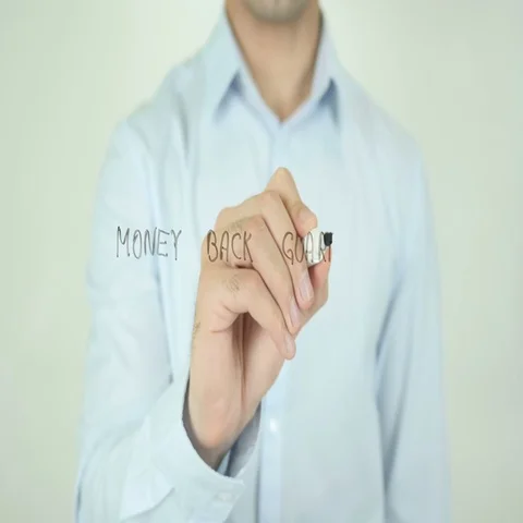 Money Back Guarantee, Writing On Screen Stock Footage 69539397