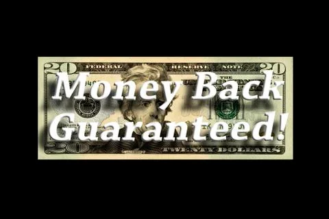 Money Back Guaranteed Concept Stock Illustration