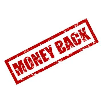 Money back rubber stamp texture Stock Illustration