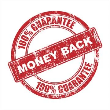 Money back stamp Stock Illustration